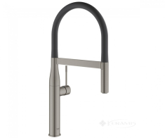 смеситель для кухни Grohe Essence New гибкий излив, графит (30294AL0)