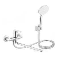 смеситель для ванны Lidz Astra 005 с душевым гарнитуром, хром (LDAST005CRM48088)