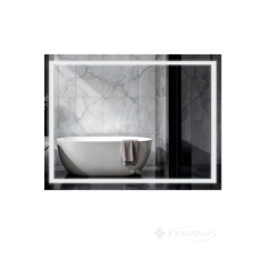 зеркало Qtap Mideya 70х50 с LED-подсветкой Touch и антизапотеванием (QT2078NCF7050W)