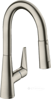 смеситель для мойки Hansgrohe Talis M 160, с вытяжным душем, 2jet, сталь (73850800)
