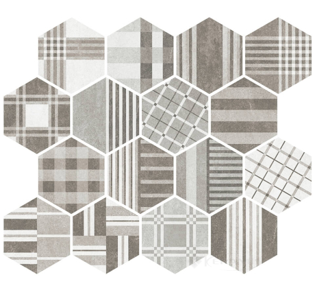 Плитка Equipe Hexatile Cement 17,5x20 geo grey