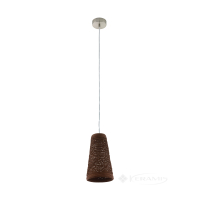 світильник стельовий Eglo Donado 17 см, нікель матовий, коричневий (96468)