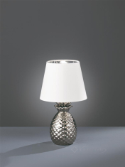 настольная лампа Reality Pineapple, серебряный, белый, 35 см (R50421089)