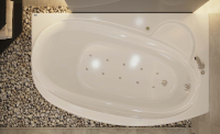гідромасажна ванна WGT Rialto Turano 170x90 права + корпус+рама+злив/перелив (RLTTRN170RARLPCW)