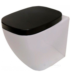 унітаз Hidra Ceramica Dial підлоговий + сидіння soft-close чорне (DL10+DLZ)