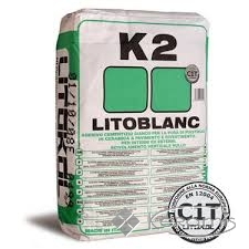 Клей для плитки Litokol Litoblanc К2 цементна основа, білий 25 кг (K20025)