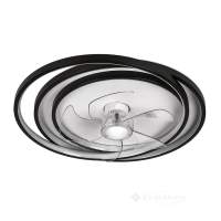 люстра-вентилятор Levistella с пультом, управление из приложения на смартфоне (7875088A BK+WH)