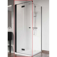 душевая кабина Radaway NES Black KDJ B 100x100 левая, безопасное стекло, прозрачное, чёрная (10025100-54-01L)