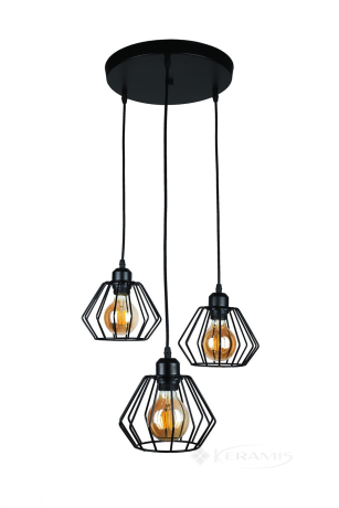 Світильник підвісний Levistella (756PR108F-3 BK (300)) у стилі лофт