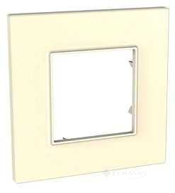 Рамка Schneider Electric Unica Quadro, 1 пост., слоновая кость (MGU2.702.25)