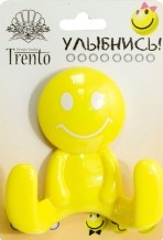 Гачок Trento подвійний пластик жовтий (25899)