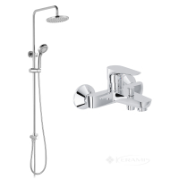 душовий набір Imprese змішувач для ванни Modus + душова система (f03208201SR+T-15084), хром (SET20220122)