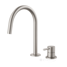 змішувач для умивальника Paffoni Light нержавіюча сталь (LIG051ST)