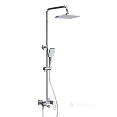 душевая система для ванны Frap 3х режимная, поворотный излив, хром (F2486)