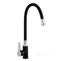 смеситель для кухни Frap с гибким изливом, черный (F4042)