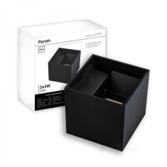 светильник накладной Feron архитектурный DH012 6Вт 4000K, черный (11870)