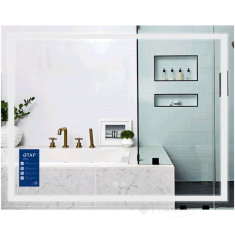 зеркало Qtap Mideya 100х70 с LED-подсветкой Touch и антизапотеванием (QT2078NCF10070)