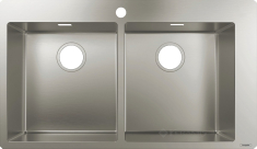 кухонна мийка Hansgrohe S711-F765 86,5x50x19 нержавіюча сталь (43303800)