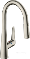 смеситель для мойки Hansgrohe Talis M 200, с вытяжным душем, 2jet, сталь (73851800)