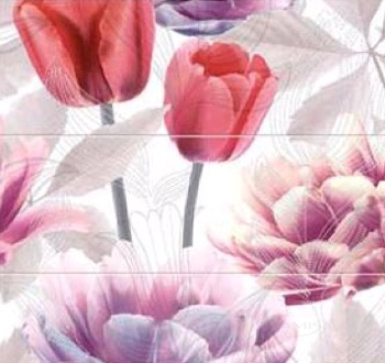 Панно Azulejo Espanol Beauty Tulip 75x75 roso