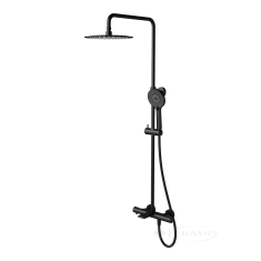 душевая система с термостатом Cersanit Virgo black (S951-863)