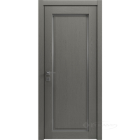 дверное полотно Rodos Style 1 600 мм, полустекло, сосна браш braun