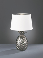 настольная лампа Reality Pineapple, серебряный, белый, 43 см (R50431089)
