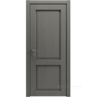 дверне полотно Rodos Style 2 600 мм, полустекло, сосна браш braun