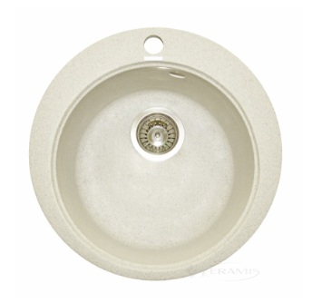 Кухонна мийка Granitika Round 45x45x20 льон (R454520)