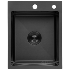 кухонная мойка Kroner KRP Schwarze 50х40х21,5 PVD графит (PVD Schwarze-4050HM)