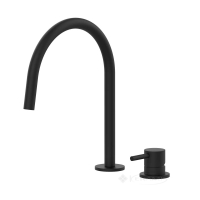 cмеситель для умывальника Paffoni Light черный матовый (LIG051NO)