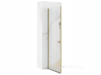 душевая стенка Rea Rapid 90х190 безопасное стекло, прозрачное, gold brush (REA-K4705)