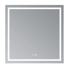 зеркало Qtap Mideya 80х80 с LED-подсветкой Touch и антизапотеванием (QT2078NCF808048477)
