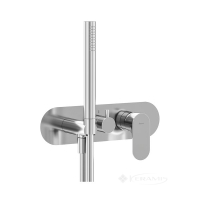 смеситель для ванны и душа Ravak Eleganta на 3 потребителя, с душевым набором, хром (X070216)