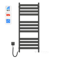 полотенцесушитель Navin Largo 500х1200 Sensor з Wi-Fi, слева з таймером, черный муар (12-244155-5012)