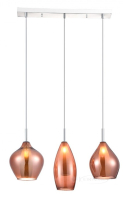 подвесной светильник Azzardo Amber Milano, медь, 3 лампы (AZ3078)
