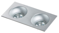 точковий світильник Azzardo Hugo, алюміній, 2 лампи (AZ1737)