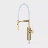 змішувач для кухні Gappo з висувним виливом, золото, білий (G4098-23)