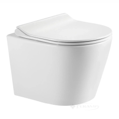 унитаз Imprese Dobry подвесной, duroplast seat, белый (c06822200)