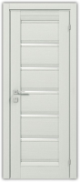 дверное полотно Rodos Fresca Santi 600 мм, с полустеклом, сосна крем