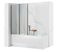 штора для ванны Rea Agat 120х140 copper brush (REA-W5697)