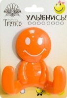 гачок Trento подвійний пластик помаранчевий (25902)