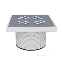 надставка для трапа з решіткою з нержавіючої сталі Styron 150x150 мм (STY-505)