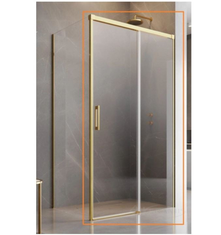 Душові двері Radaway Idea KDJ 120x200,5 скло прозоре, gold правi (387042-09-01R)
