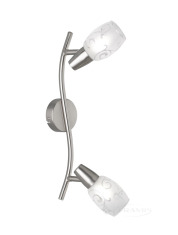 спот Reality Colmar, никель матовый, прозрачный, 2 лампы (R80022007)