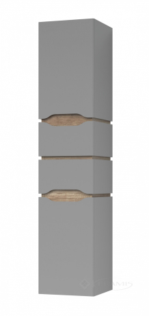 Пенал Van Mebles Сакраменто серый, подвесной, 35 см, левый  (000005651)