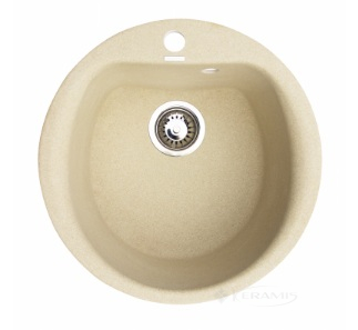 Кухонна мийка Granitika Round Bevel 51x51x20 пісок (RB515120)