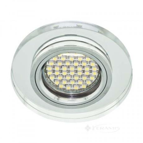 Точечный светильник Feron 8060-2 c LED подсветкой хром (28490)