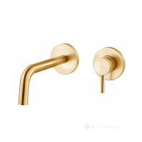 cмеситель для умывальника Paffoni Light Brushed Honey Gold (LIG006HGSP70)