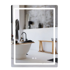 зеркало Qtap Mideya 60х80 с LED-подсветкой Touch и антизапотеванием (QT2078F6080)